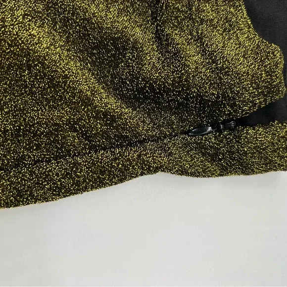 NWT Michael Kors Sparkly Gold Skirt Size Large - Picture 4 of 7